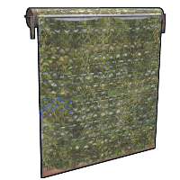 Camouflage Net Garage Door in Rust
