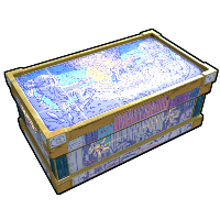 Porcelain Large Wood Box in Rust