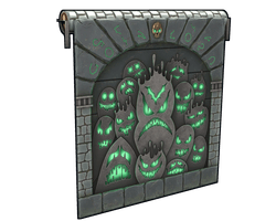 Ghostly Flame Garage Door
