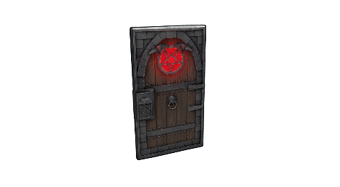 Demonic Raven Door