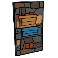 JPEG Metal Door in Rust