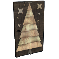 Artisan Tree Door in Rust