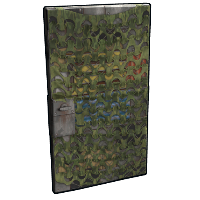 Camouflage Net Door in Rust