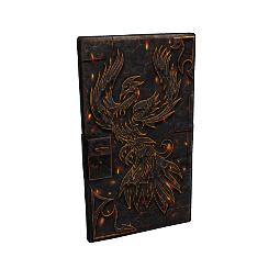 Fire Phoenix Metal Door