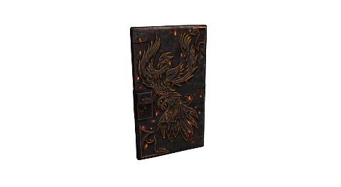 Fire Phoenix Metal Door