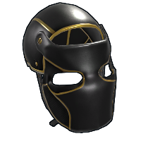 Black Gold Facemask in Rust