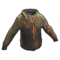 Pixel Hoodie in Rust