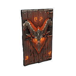 Molten Visage Wood Door