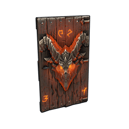 Molten Visage Wood Door