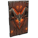 Molten Visage Wood Door