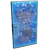 Ice Sheet Metal Door in Rust