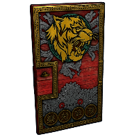 Gold Lunar Tiger Door in Rust