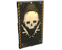 Danger Zone Wooden Door