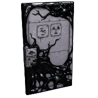 Quarantine Sheet Metal Door in Rust