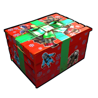 Festive Stickered Storage Box