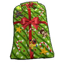 Christmas Gift Bag in Rust