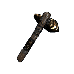 Gold Ore Stone Hatchet