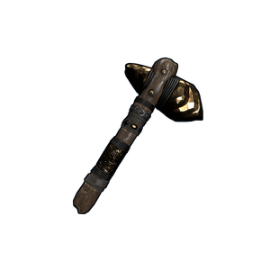 Gold Ore Stone Hatchet