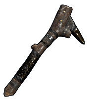 Gold Ore Stone Pickaxe in Rust
