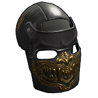 Dragon Rage Facemask in Rust