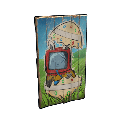 Funny Bunny Wood Door