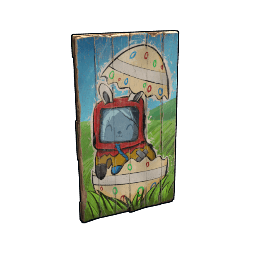 Funny Bunny Wood Door