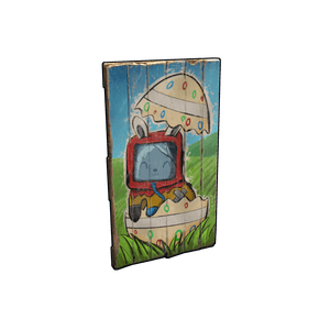 Funny Bunny Wood Door