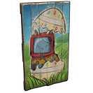 Funny Bunny Wood Door