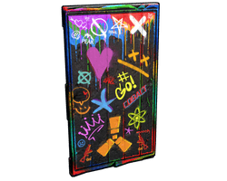 Spraycan Wooden Door