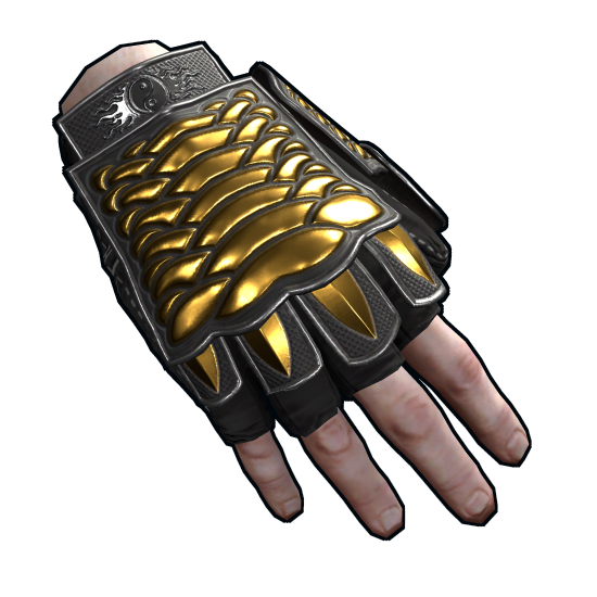 Dragon Rage Gloves in Rust