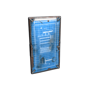Blueprint Metal Door
