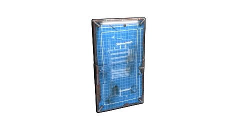Blueprint Metal Door