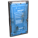 Blueprint Metal Door