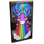 Rainbow Pony Metal Door