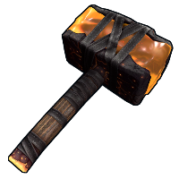 Ancient Amber Hammer in Rust
