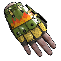 Bombshell Roadsign Gloves in Rust