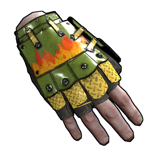 Bombshell Roadsign Gloves in Rust
