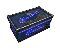 Neon Clothes Storage