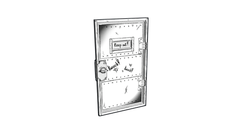 Comics Armored Door