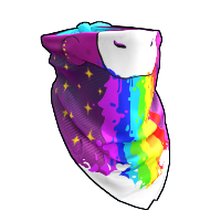 Rainbow Pony Bandana in Rust