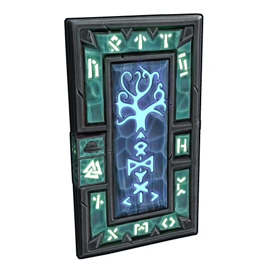 Viking Sheet Metal Door in Rust
