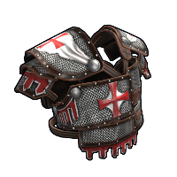 Knights Templar Vest in Rust