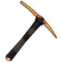 Ancient Amber Pickaxe in Rust