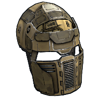 Military Facemask in Rust