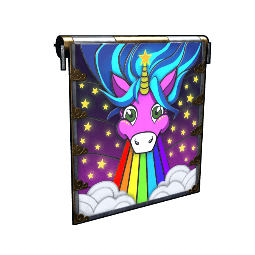 Rainbow Pony Garage Door