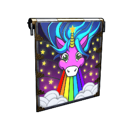 Rainbow Pony Garage Door