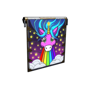 Rainbow Pony Garage Door