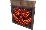 Neon Pumpkin Metal Double Door