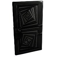 Hypnotic Steel Door in Rust