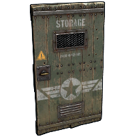 Military Storage Wooden Door